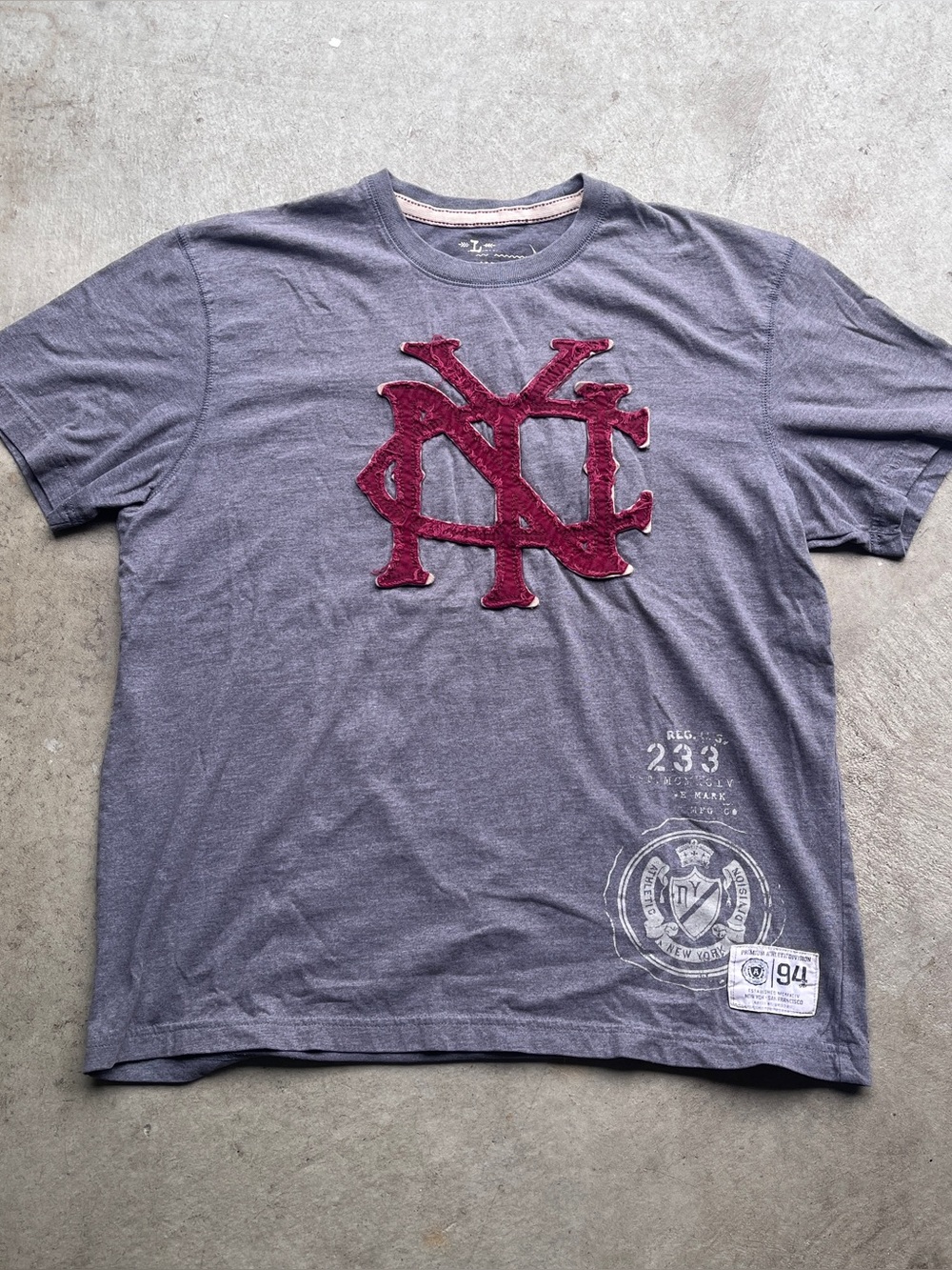 Vintage Y2K Old Navy NYC Patched T Shirt